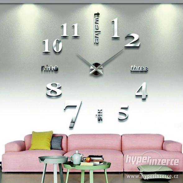 Moderní nástěnne hodiny farebné již 130 cm Zrcadlo 15S - foto 1