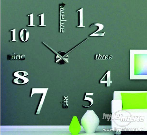 Moderní nástěnne hodiny farebné již 130 cm Zrcadlo 15S - foto 6