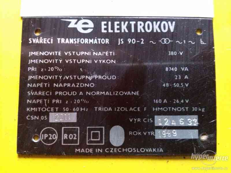 Svářečka-trafo.Český Elektrokov JS-90,2. - foto 2
