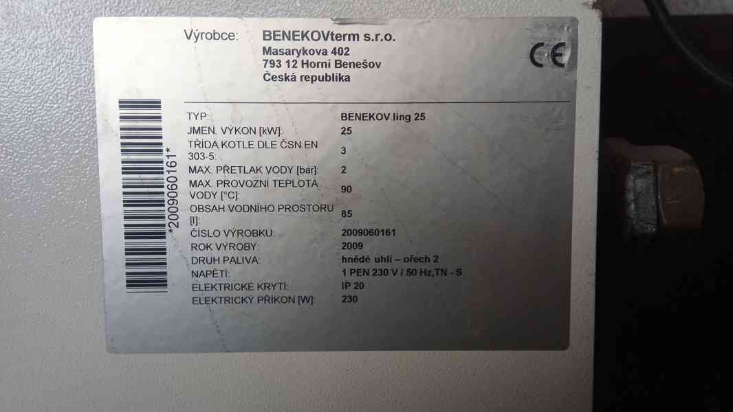 Automatický kotel na uhlí a pelety Benekov ling 25 - foto 2