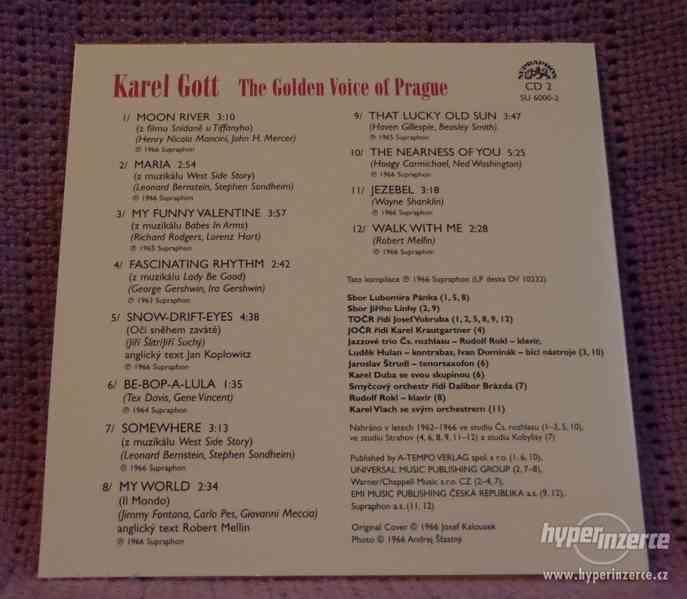 CD Karel Gott - The Golden Voice of Prague , NOVé !! - foto 2