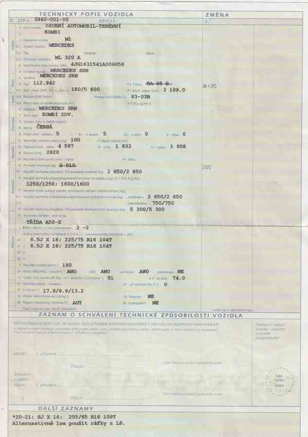 Mercedes ML 320, 4 x 4, platná STK do 23.9. 26. LPG. - foto 17