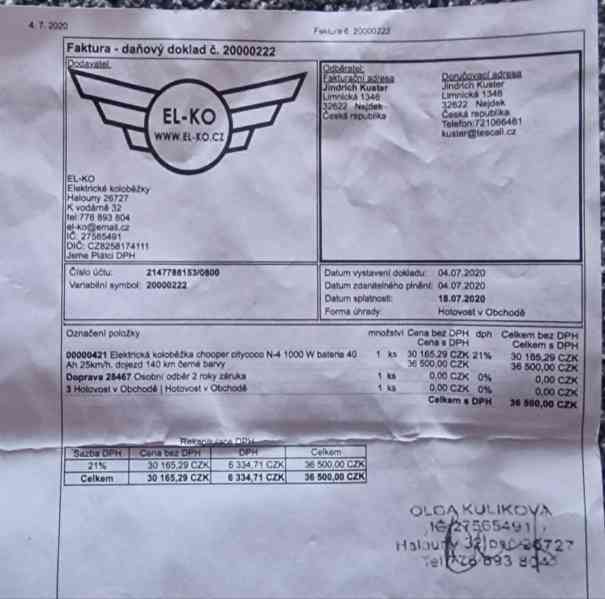 ⚡ SLEVA 50 % – Elektrická motorka Citycoco Chopper N-4 1500W - foto 2