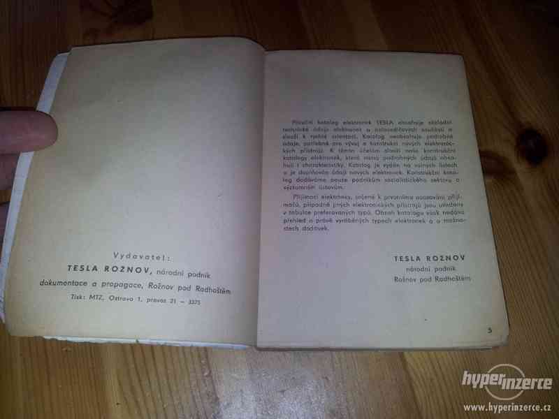 Příruční katalog elektronek Tesla 1966-67 Rožnov ...při plat - foto 2