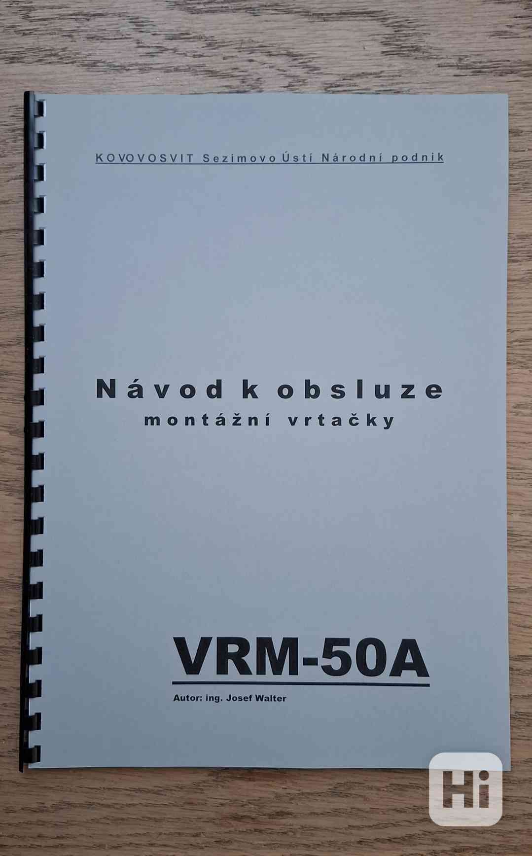 Návod k vrtačce VRM-50A - foto 1