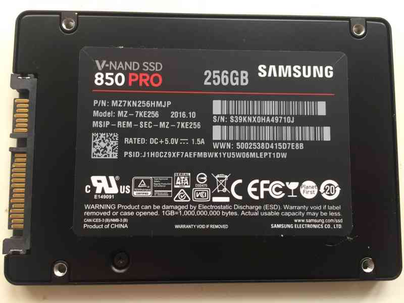 Samsung SSD 850 Pro 256GB - foto 3