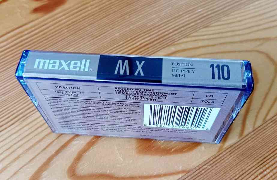 Nepoužitá kazeta Maxell Metal MX 110 - foto 3