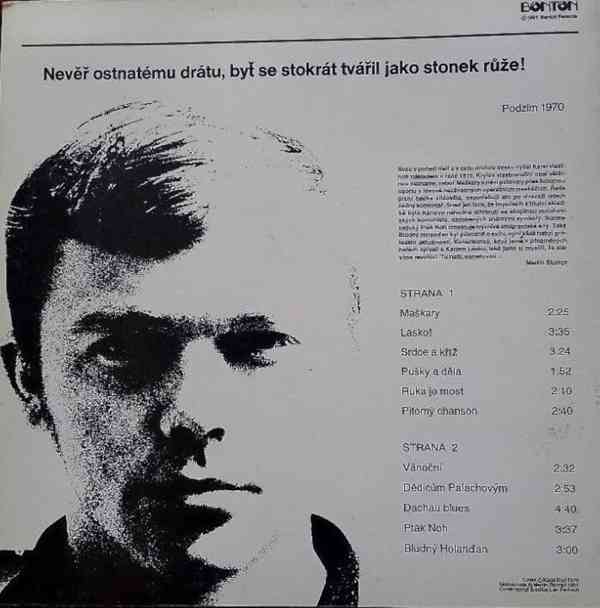 Karel Kryl – Maškary (LP) - foto 2