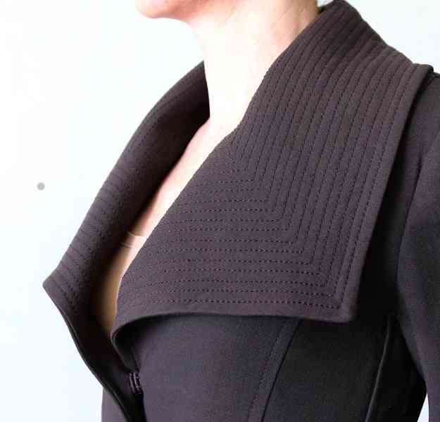 Hnědé kabátkové sáčko Zara vel.M - foto 7