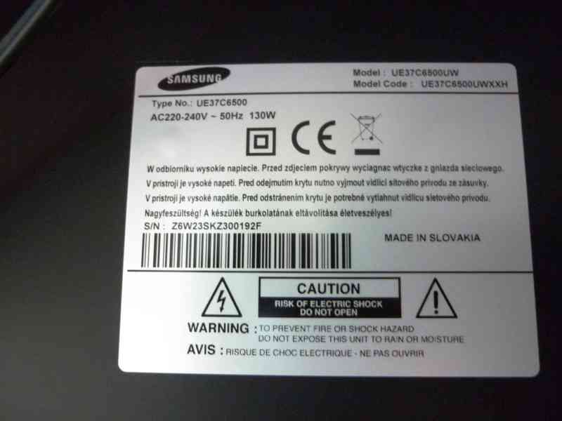 LED TV Samsung UE37C6500UW - OSOBNÍ ODBĚR ČESKÁ LÍPA - foto 4