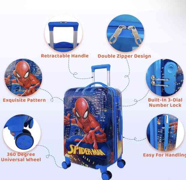 Dětský cestovní kufr Spiderman city 45l - foto 4
