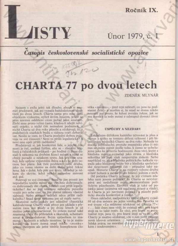 Listy roč. IX. řídí Jiří Pelikán 1979 Časopis - foto 1