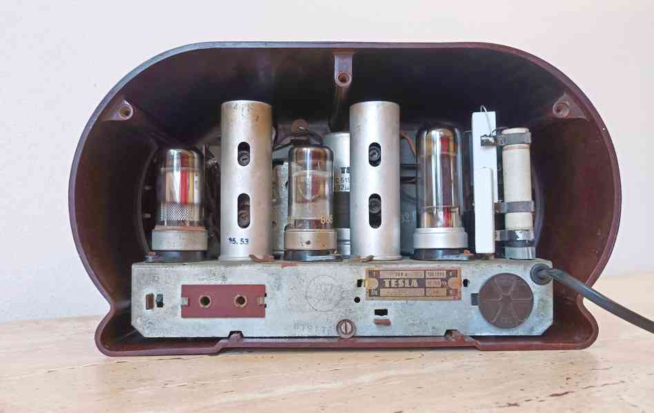 Starožitné rádio Tesla Talisman 307U, excelentní stav  - foto 10