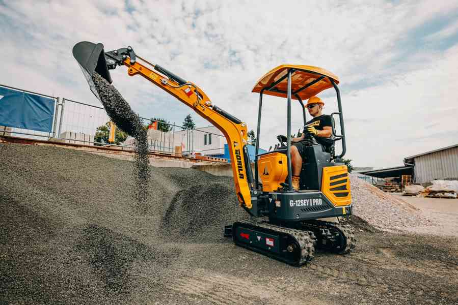 Minibagr české značky GORILA G-12SE I PRO Kubota - foto 4