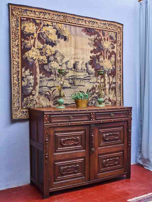 Neorenesanční komoda z masivního dubu cca 1800 - foto 12