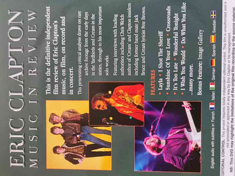 DVD - ERIC CLAPTON / Music in Review - foto 2