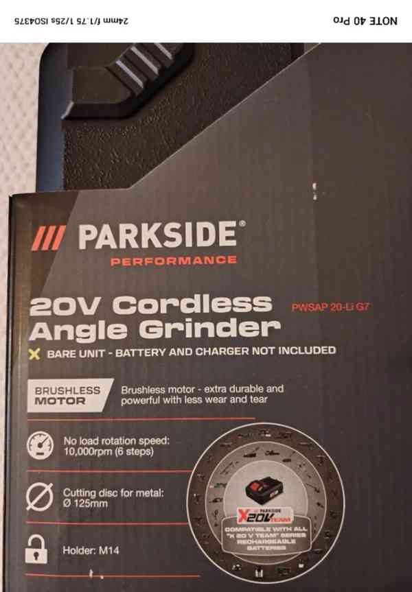 Aku bruska PWSAP 20-Li G7 včetně aku a nabíječky - foto 2