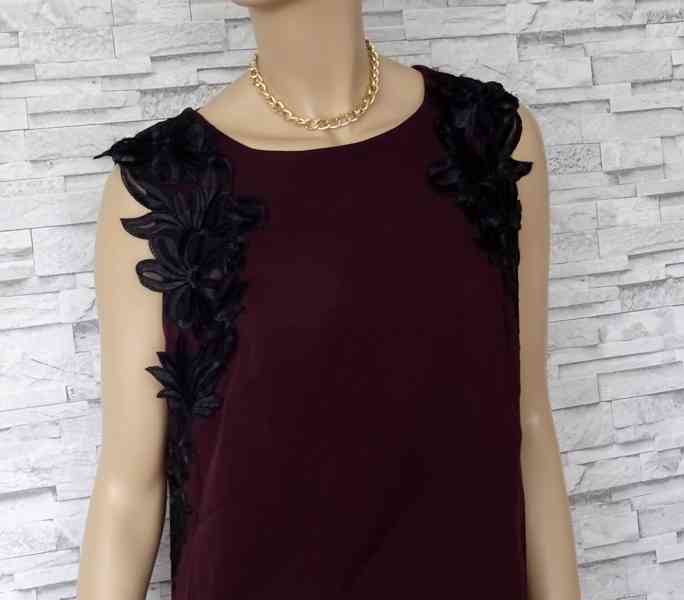 Nádherné NOVÉ zdobené šaty, vel. EU 44/ XXL - foto 2