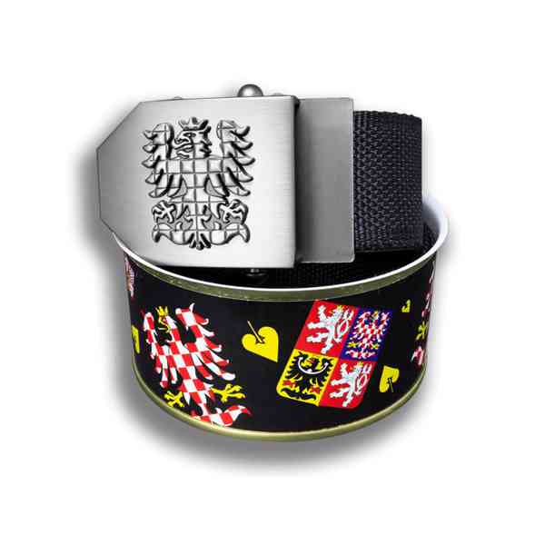 Opasek dárkový Moravská orlice 4 cm - černý - foto 8