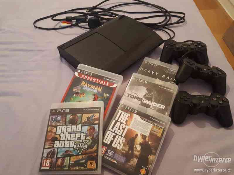 PS3 Super Slim, 1000GB disk, super hry - foto 1