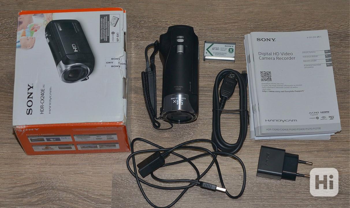 Digitální videokamera: Sony HDR-CX240 **Full HDV*27x Op.Zoom - foto 1