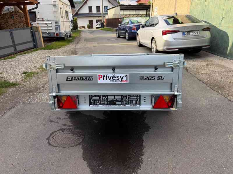 Přívěsný vozík ZASLAW 205SU sklopný 750 kg - foto 3