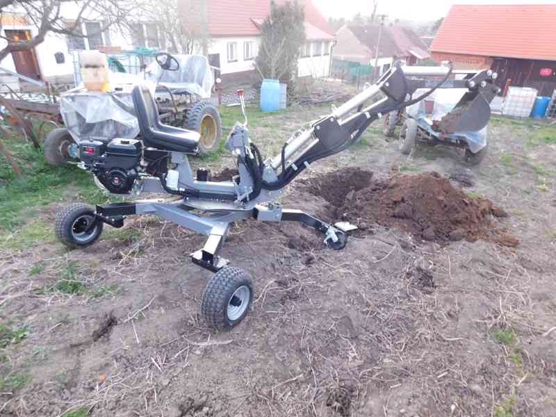 Minibagr Jansen MB-360°  benzínový kráčející bagr NOVÝ - foto 1