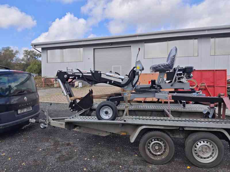 Minibagr Jansen MB-360°  benzínový kráčející bagr NOVÝ - foto 7