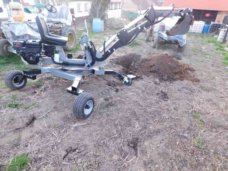 Minibagr Jansen MB-360°  benzínový kráčející bagr NOVÝ - foto 2
