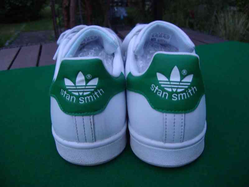 Boty tenisky Adidas bílé STAN SMITH bílé vel.44 pěkný stav - foto 4