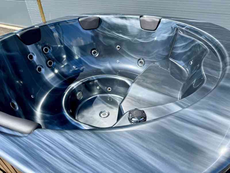 Koupací sud Marble čtverec, modrá varianta - foto 8