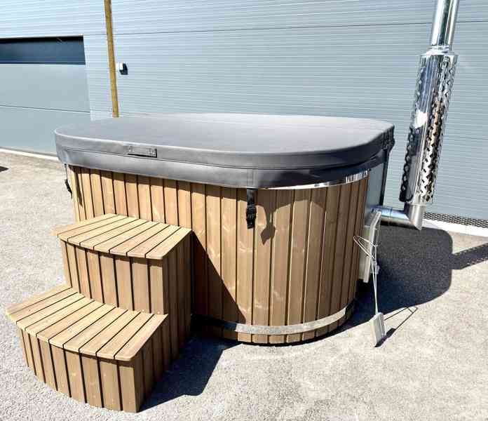 Koupací sud Marble čtverec, modrá varianta - foto 6