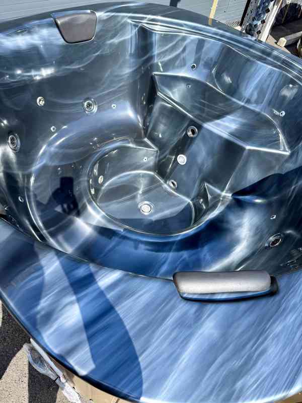 Koupací sud Marble čtverec, modrá varianta - foto 7