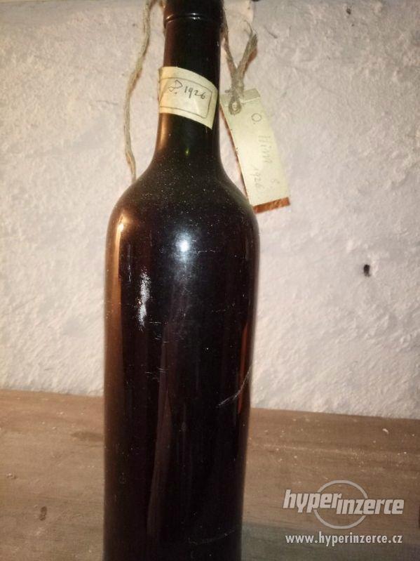 Archivní víno ročník 1926 unikát - foto 1