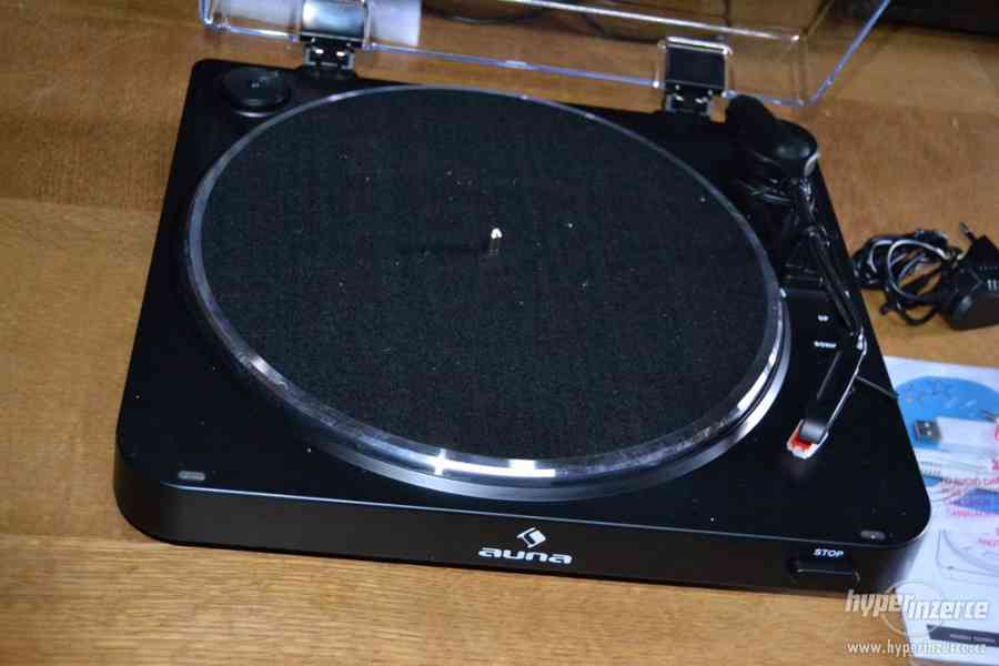 Auna TT-10 BT gramofon,bluetooth vysílač Line-Out - foto 2