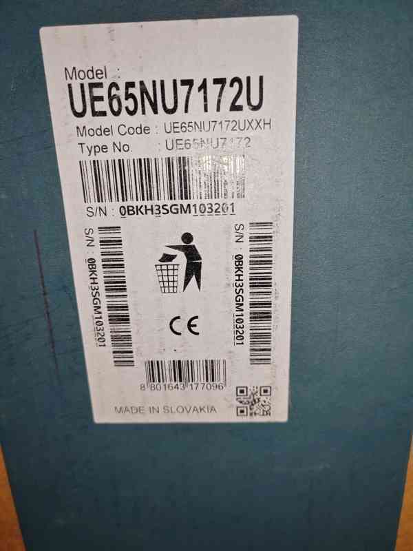 NEPOUŽITÁ, NEROZBALENÁ Samsung 65“ UE65NU7172 - foto 4