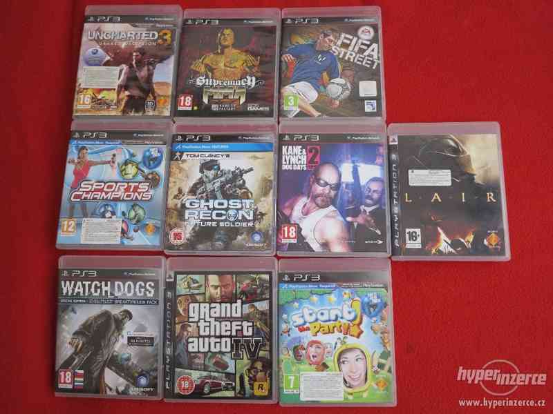 LEVNĚ prodám hry na Playstation 3 + PS3 Move - foto 2