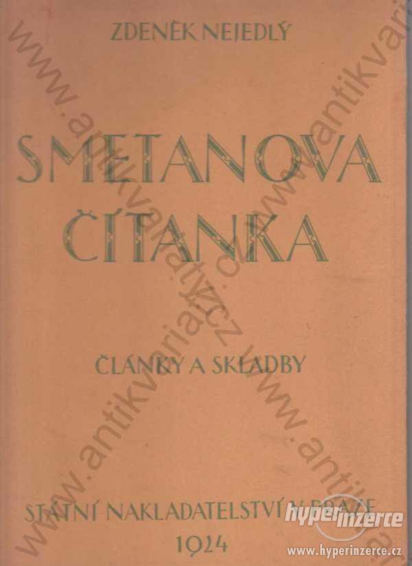 Smetanova čítanka uspořádal Z. Nejedlý 1924 - foto 1