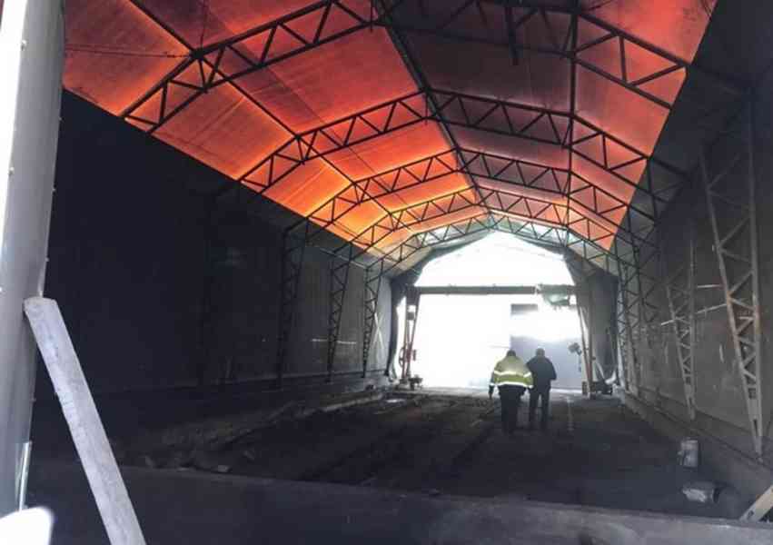 Montovaná plachtová hala 35x10x6   - foto 2