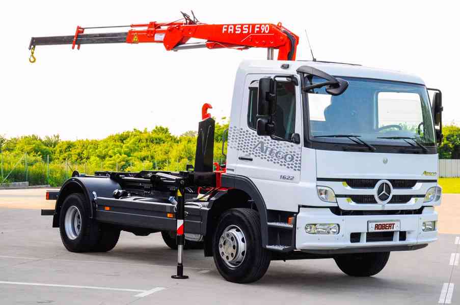 MERCEDES 1622 NOVÝ HÁKOVÝ NOSIČ KONTEJNERŮ HYDRAULICKÁ RUKA - foto 112