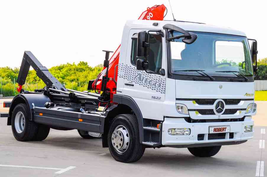 MERCEDES 1622 NOVÝ HÁKOVÝ NOSIČ KONTEJNERŮ HYDRAULICKÁ RUKA - foto 105