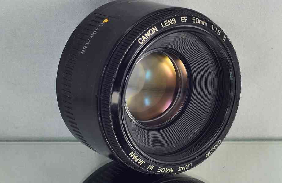 Canon EF 50mm f/1.8 II **fullframe-formát Pevný - foto 2
