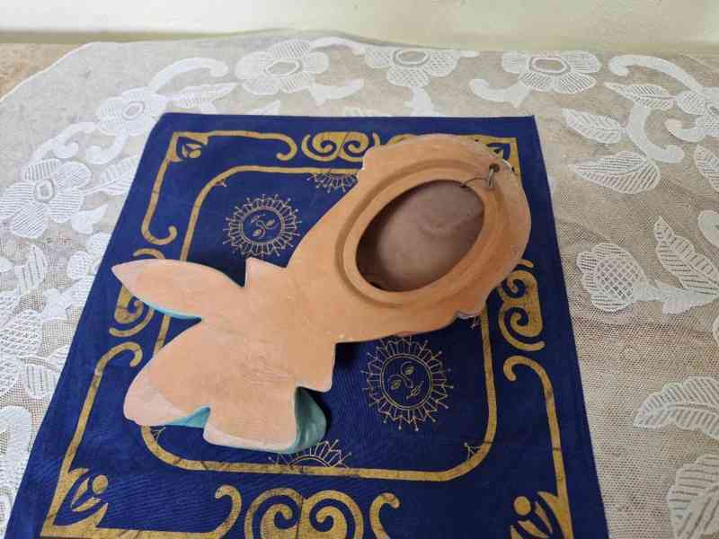 Krásná ručně malovaná Art Deco Maska Děvčátko Dívka Čechy - foto 7