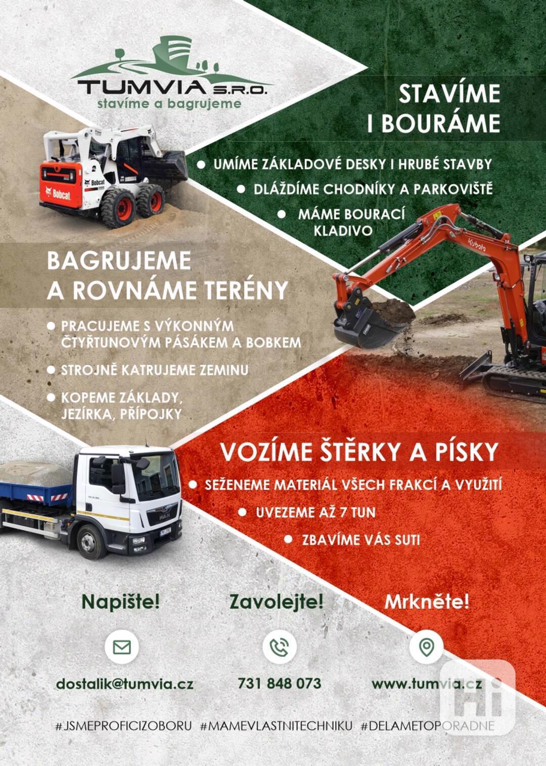 Zemní práce, stavby, stavební materiály - foto 1