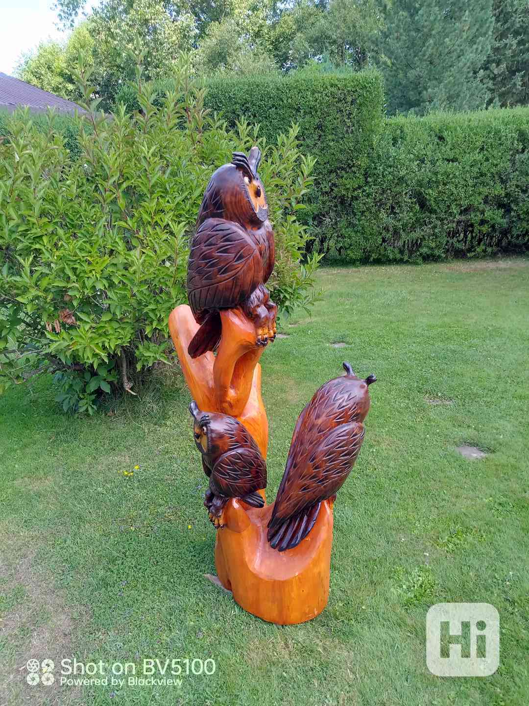 Dřevěné sochy - Soví rodinka  - foto 1
