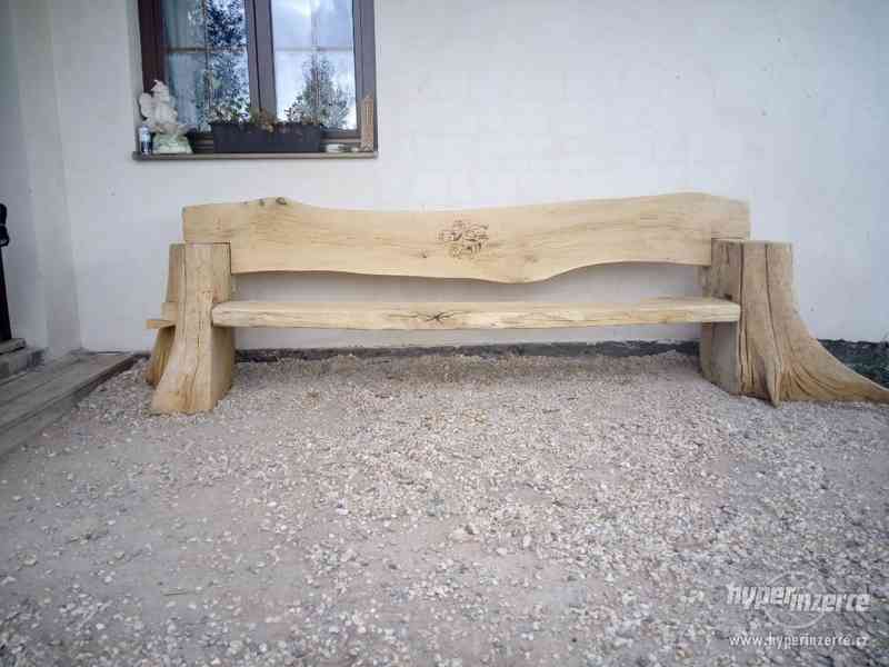 lavice venkovní  dřevěná - foto 2