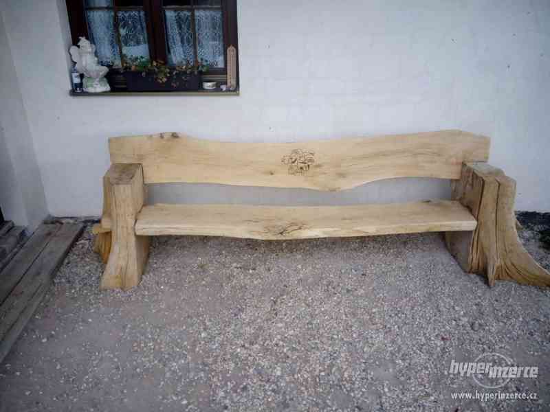 lavice venkovní  dřevěná - foto 3