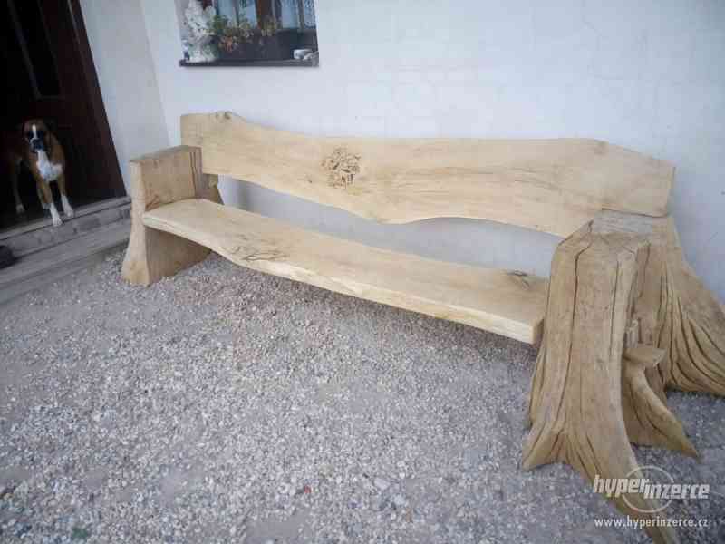 lavice venkovní  dřevěná - foto 4