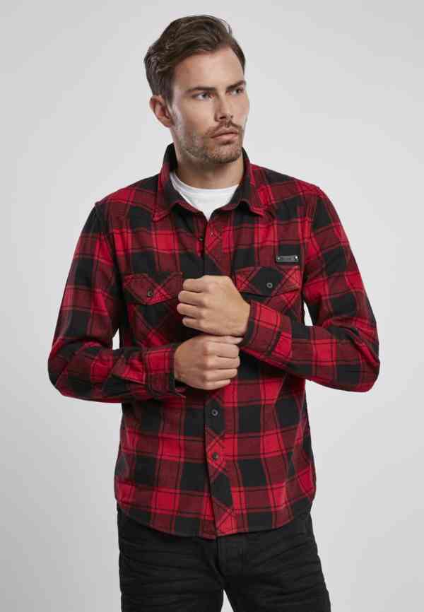 Košile Brandit Check Shirt - červená-černá - foto 5