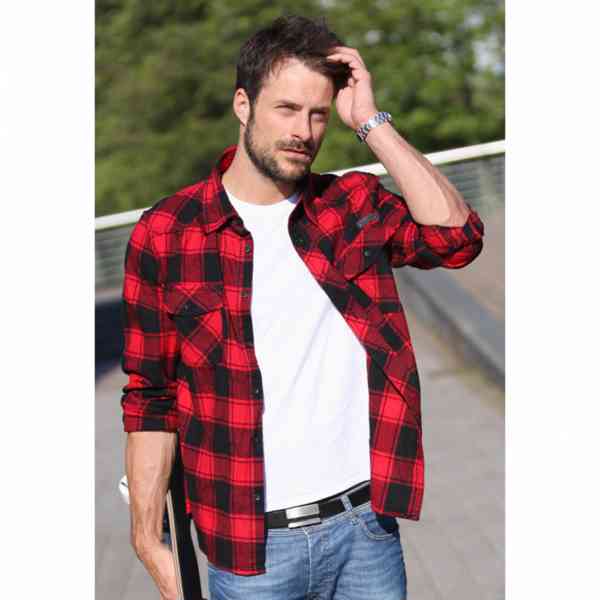 Košile Brandit Check Shirt - červená-černá - foto 6